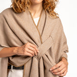 Beige poncho