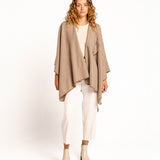 Beige poncho