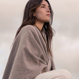Beige poncho