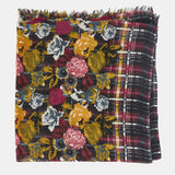 Pañuelo de lana con estampado negro