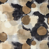Camel abstract print wool scarf