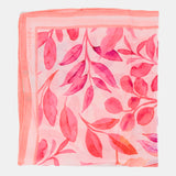 Bandana de modal y seda con estampado floral fucsia