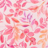 Bandana de modal y seda con estampado floral fucsia