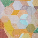 Bandana de modal y seda con estampado geométrico ámbar