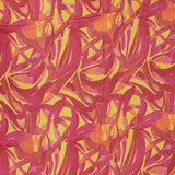 Pañuelo de viscosa con estampado abstracto naranja