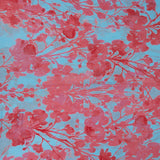 Pañuelo de viscosa con estampado floral fucsia