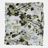 Pañuelo de viscosa con estampado floral verde