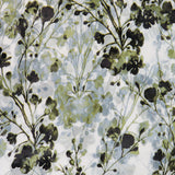 Pañuelo de viscosa con estampado floral verde