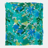 Pañuelo de viscosa con estampado floral verde