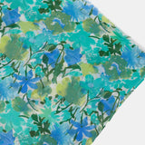 Pañuelo de viscosa con estampado floral verde