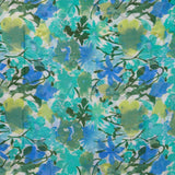 Pañuelo de viscosa con estampado floral verde