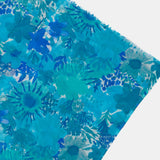 Pañuelo de viscosa con estampado floral azul