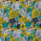 Pañuelo de viscosa con estampado floral verde