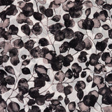 Pañuelo de viscosa con estampado floral blanco y negro