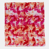 Pañuelo de viscosa con estampado abstracto rojo