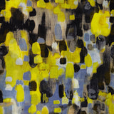 Pañuelo de viscosa con estampado abstracto negro