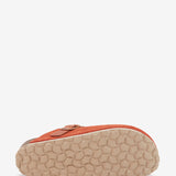 Cognac suede clog