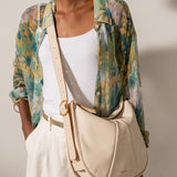 Beige crossbody bag
