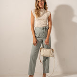 Beige Umhängetasche